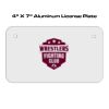 4 X 7 Aluminum License Plate  Thumbnail