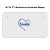 4 X 7 Aluminum License Plate  Thumbnail