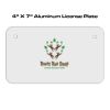 4 X 7 Aluminum License Plate  Thumbnail