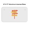 4 X 7 Aluminum License Plate  Thumbnail