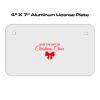 4 X 7 Aluminum License Plate  Thumbnail
