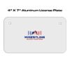 4 X 7 Aluminum License Plate  Thumbnail