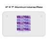 4 X 7 Aluminum License Plate  Thumbnail