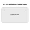 4 X 7 Aluminum License Plate  Thumbnail