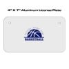 4 X 7 Aluminum License Plate  Thumbnail