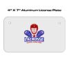 4 X 7 Aluminum License Plate  Thumbnail