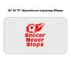 4 X 7 Aluminum License Plate  Thumbnail