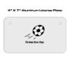 4 X 7 Aluminum License Plate  Thumbnail