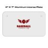 4 X 7 Aluminum License Plate  Thumbnail