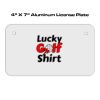 4 X 7 Aluminum License Plate  Thumbnail
