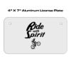 4 X 7 Aluminum License Plate  Thumbnail