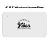 4 X 7 Aluminum License Plate  Thumbnail