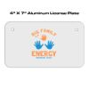 4 X 7 Aluminum License Plate  Thumbnail