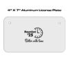 4 X 7 Aluminum License Plate  Thumbnail