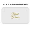 4 X 7 Aluminum License Plate  Thumbnail