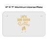 4 X 7 Aluminum License Plate  Thumbnail