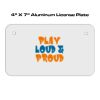 4 X 7 Aluminum License Plate  Thumbnail