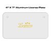 4 X 7 Aluminum License Plate  Thumbnail
