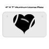 4 X 7 Aluminum License Plate  Thumbnail