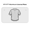 4 X 7 Aluminum License Plate  Thumbnail