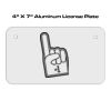 4 X 7 Aluminum License Plate  Thumbnail