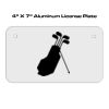 4 X 7 Aluminum License Plate  Thumbnail