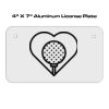 4 X 7 Aluminum License Plate  Thumbnail