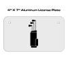4 X 7 Aluminum License Plate  Thumbnail