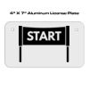4 X 7 Aluminum License Plate  Thumbnail
