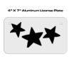 4 X 7 Aluminum License Plate  Thumbnail