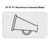 4 X 7 Aluminum License Plate  Thumbnail