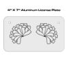 4 X 7 Aluminum License Plate  Thumbnail