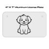 4 X 7 Aluminum License Plate  Thumbnail