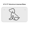 4 X 7 Aluminum License Plate  Thumbnail
