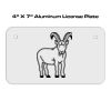 4 X 7 Aluminum License Plate  Thumbnail