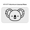 4 X 7 Aluminum License Plate  Thumbnail