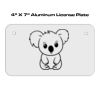 4 X 7 Aluminum License Plate  Thumbnail