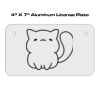 4 X 7 Aluminum License Plate  Thumbnail