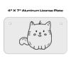 4 X 7 Aluminum License Plate  Thumbnail