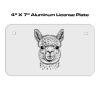 4 X 7 Aluminum License Plate  Thumbnail