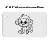 4 X 7 Aluminum License Plate  Thumbnail