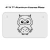 4 X 7 Aluminum License Plate  Thumbnail