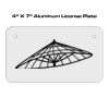 4 X 7 Aluminum License Plate  Thumbnail