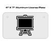 4 X 7 Aluminum License Plate  Thumbnail