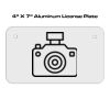 4 X 7 Aluminum License Plate  Thumbnail