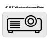 4 X 7 Aluminum License Plate  Thumbnail