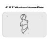 4 X 7 Aluminum License Plate  Thumbnail
