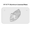 4 X 7 Aluminum License Plate  Thumbnail
