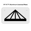 4 X 7 Aluminum License Plate  Thumbnail
