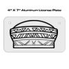 4 X 7 Aluminum License Plate  Thumbnail